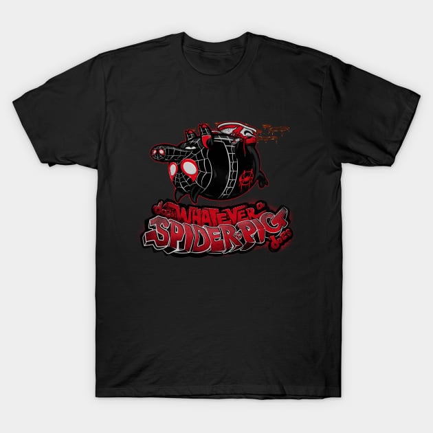 Spider Pig Miles T-Shirt by poopsmoothie